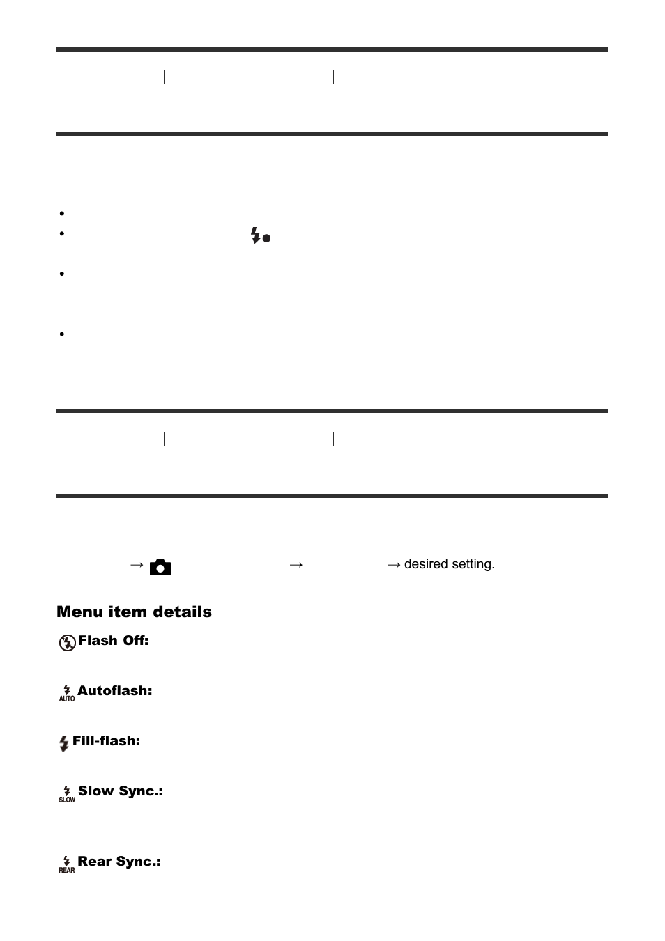 Flash mode [55, Flash mode | Sony Cyber-shot RX10 III User Manual | Page 77 / 274