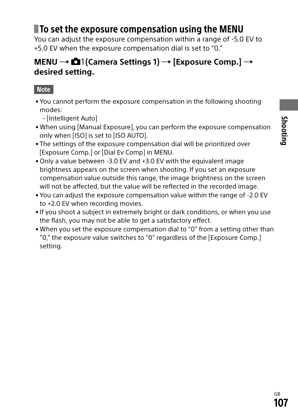 Sony Alpha 9 User Manual | Page 107 / 263