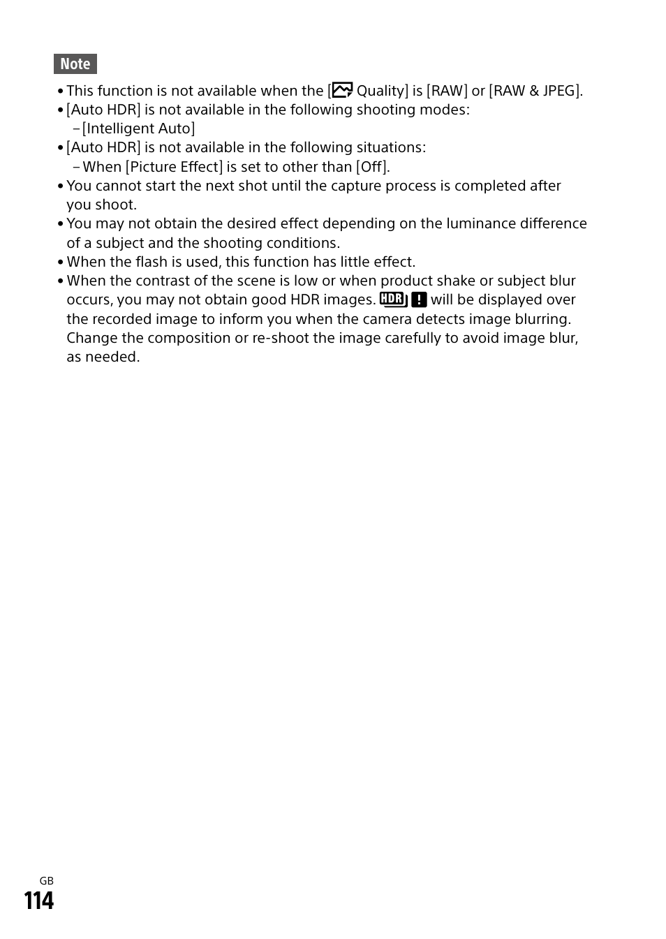 Sony Alpha 9 User Manual | Page 114 / 263