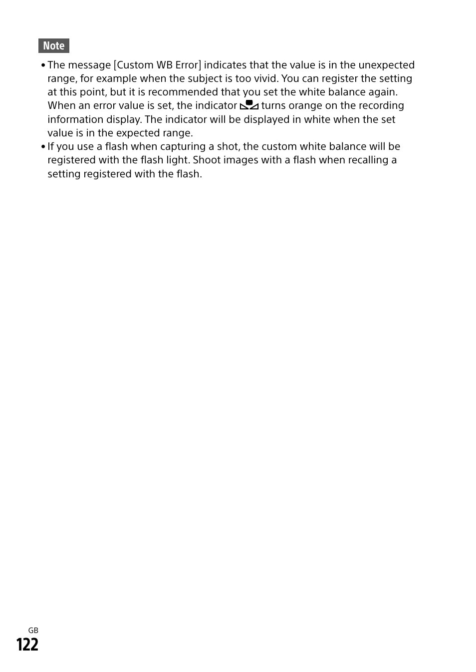 Sony Alpha 9 User Manual | Page 122 / 263