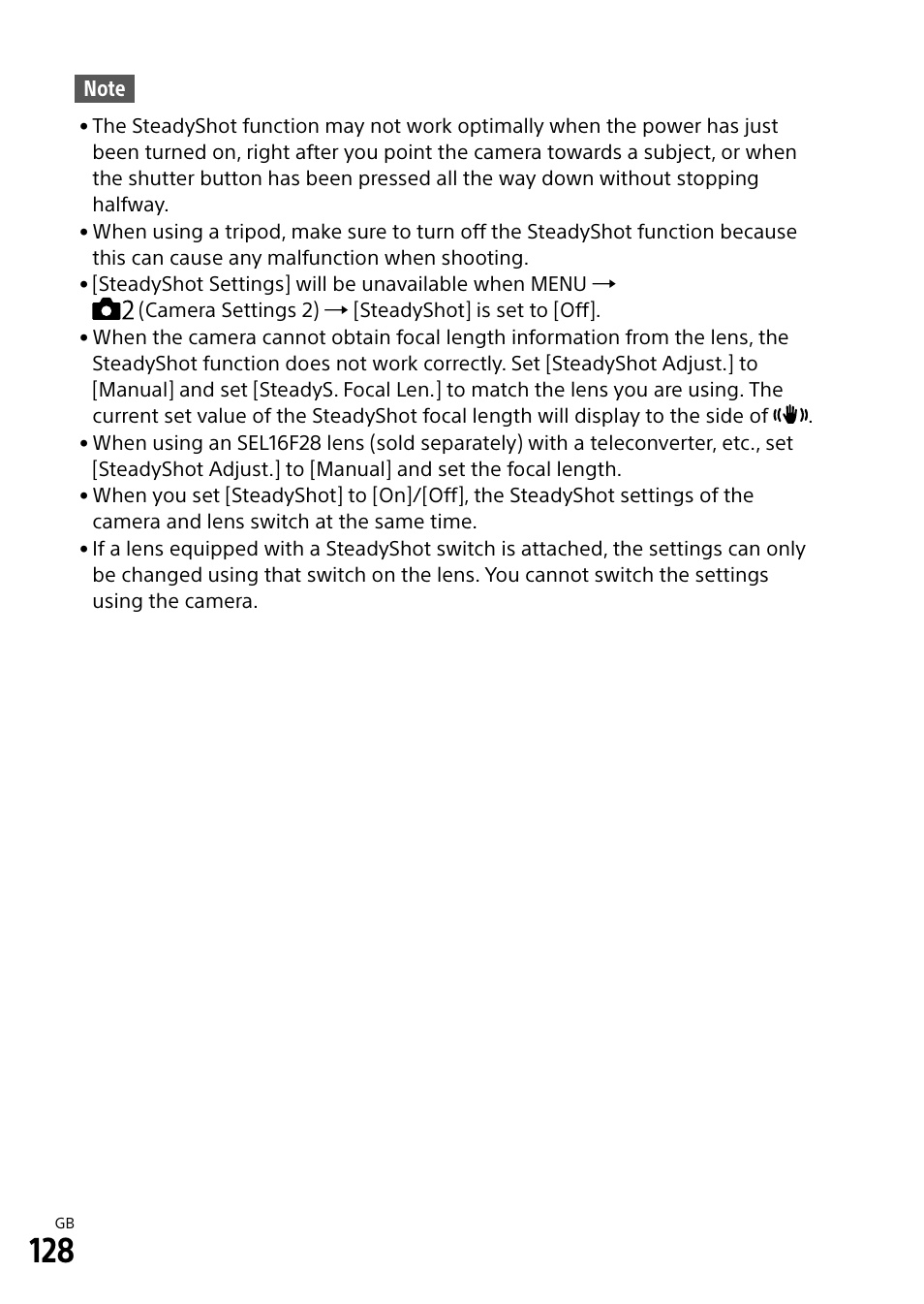 Sony Alpha 9 User Manual | Page 128 / 263