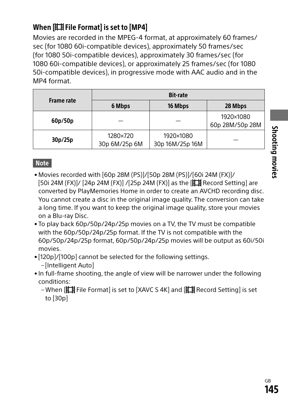 Sony Alpha 9 User Manual | Page 145 / 263