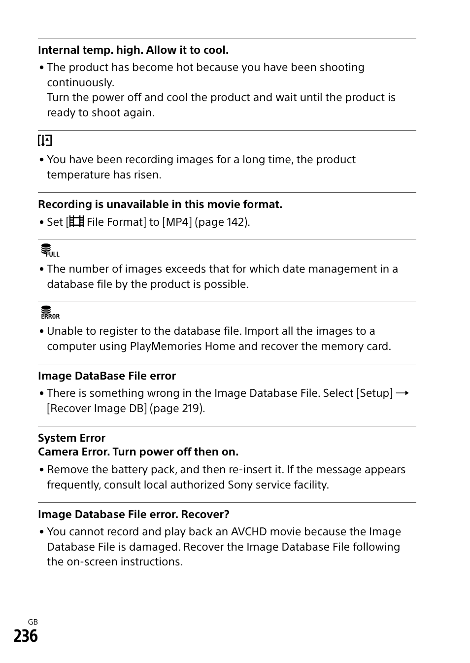 Sony Alpha 9 User Manual | Page 236 / 263