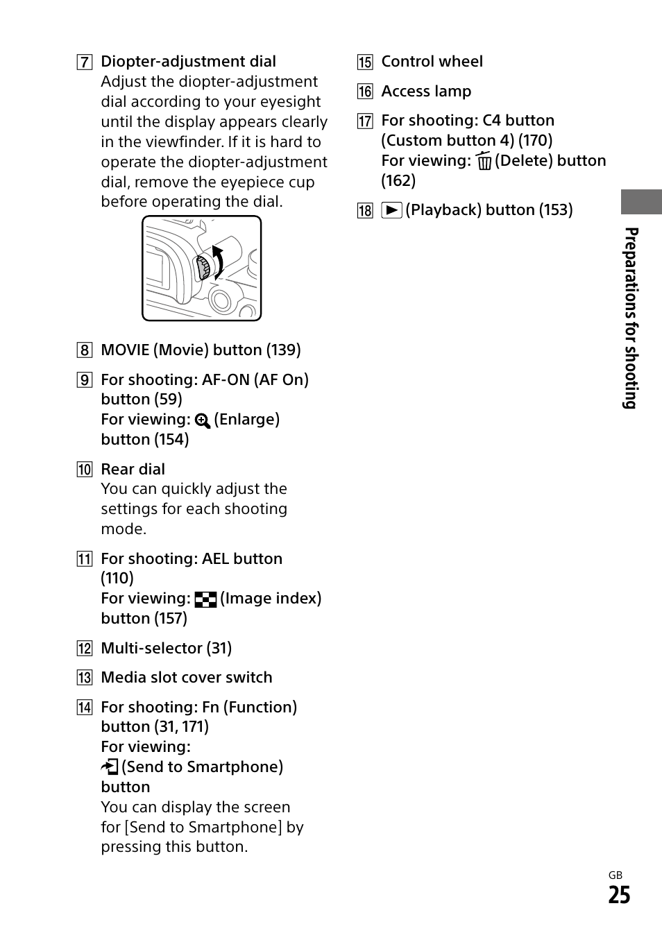 Sony Alpha 9 User Manual | Page 25 / 263