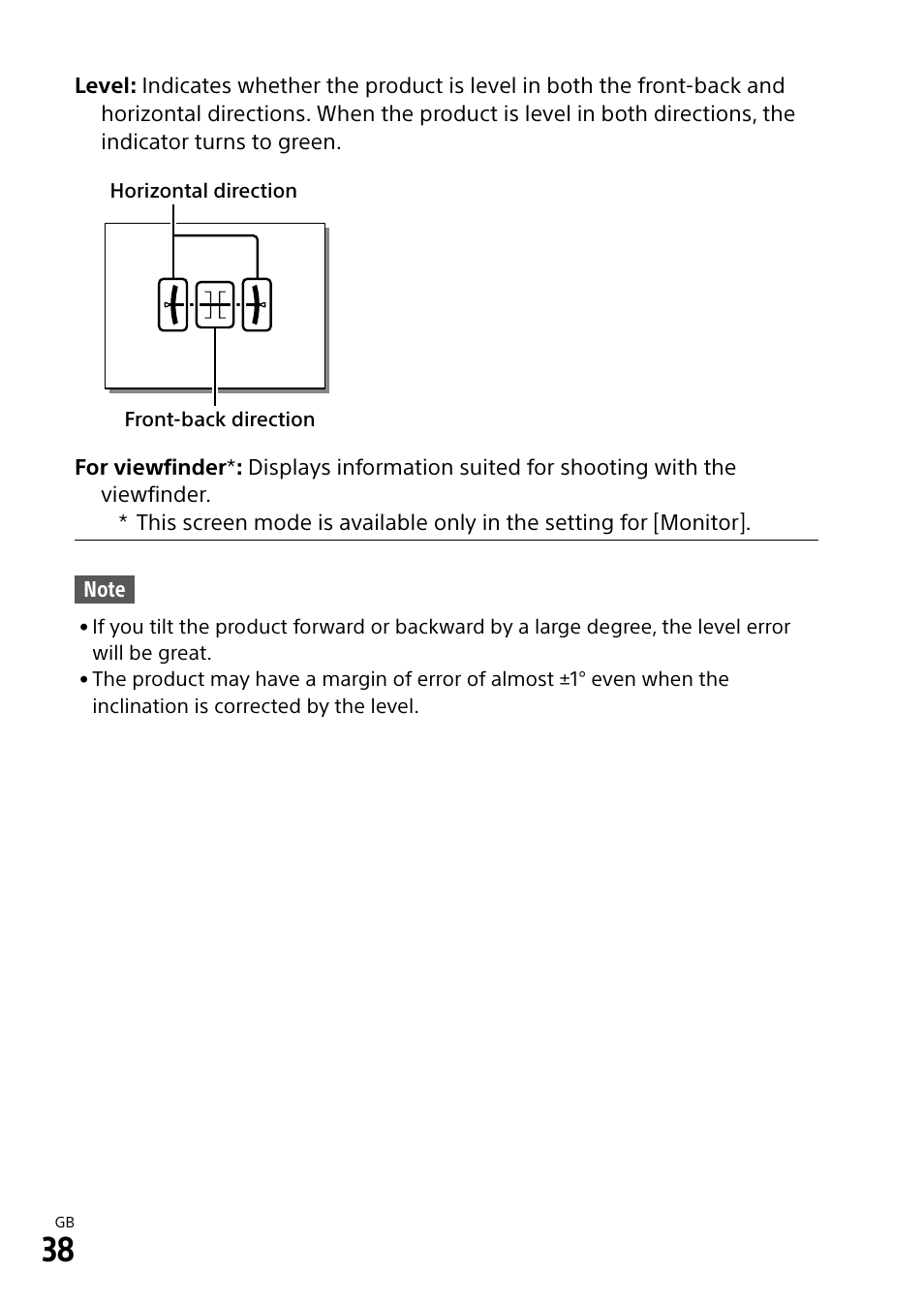 Sony Alpha 9 User Manual | Page 38 / 263