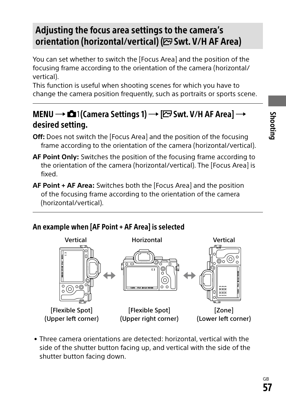 Sony Alpha 9 User Manual | Page 57 / 263