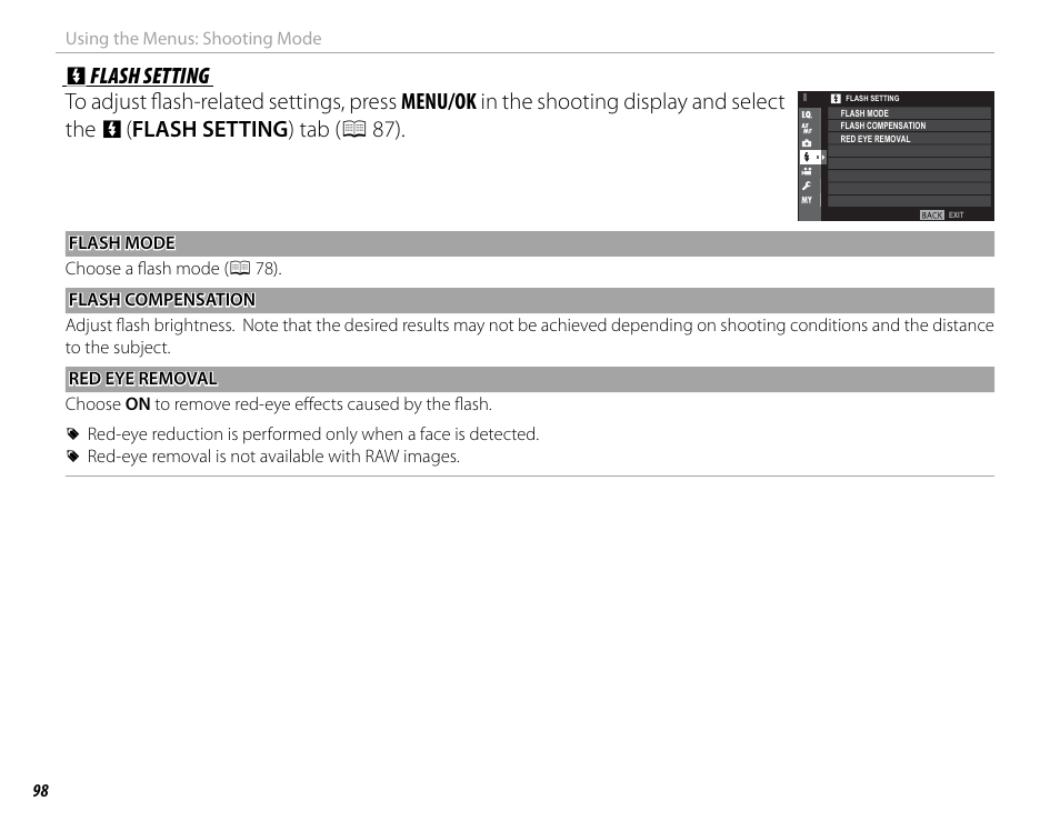 FujiFilm X-Pro2 User Manual | Page 116 / 176