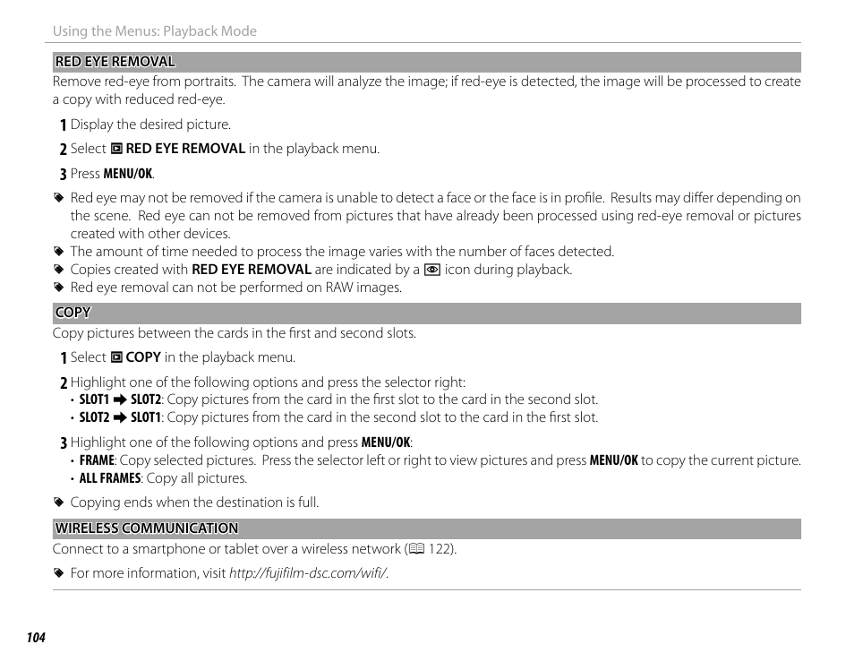 FujiFilm X-Pro2 User Manual | Page 122 / 176