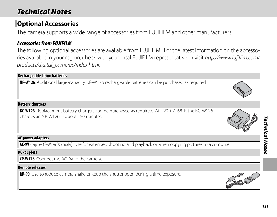 Optional accessories | FujiFilm X-Pro2 User Manual | Page 149 / 176