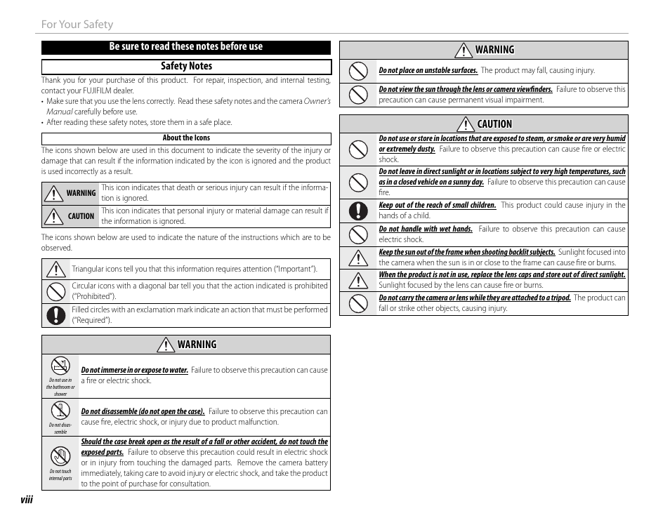 FujiFilm X-Pro2 User Manual | Page 8 / 176