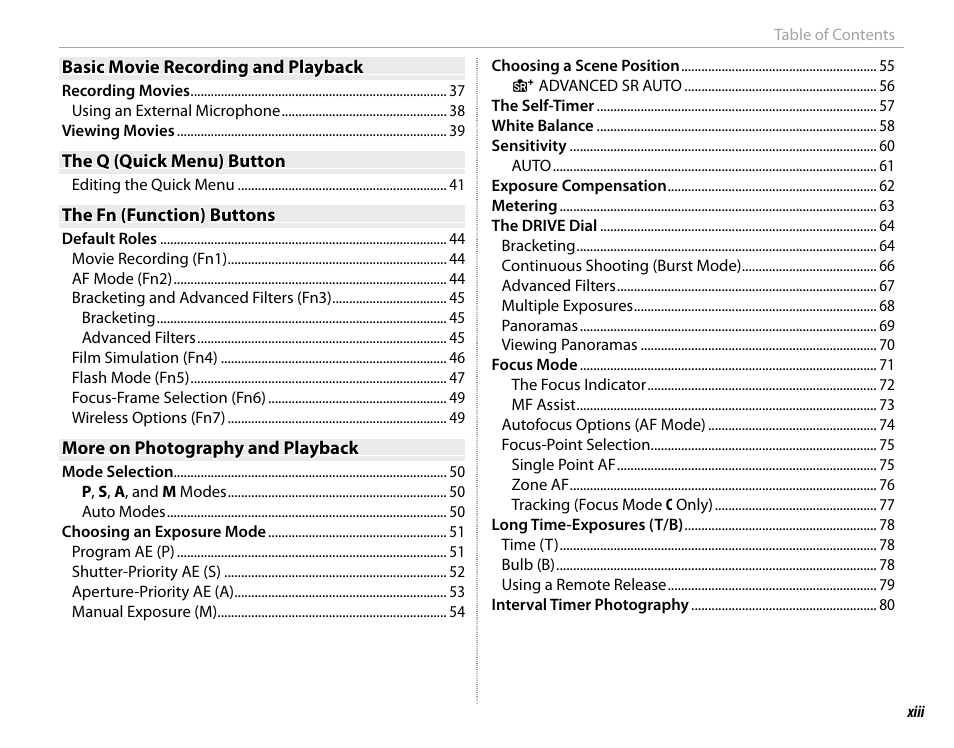 FujiFilm X-T10 User Manual | Page 13 / 176