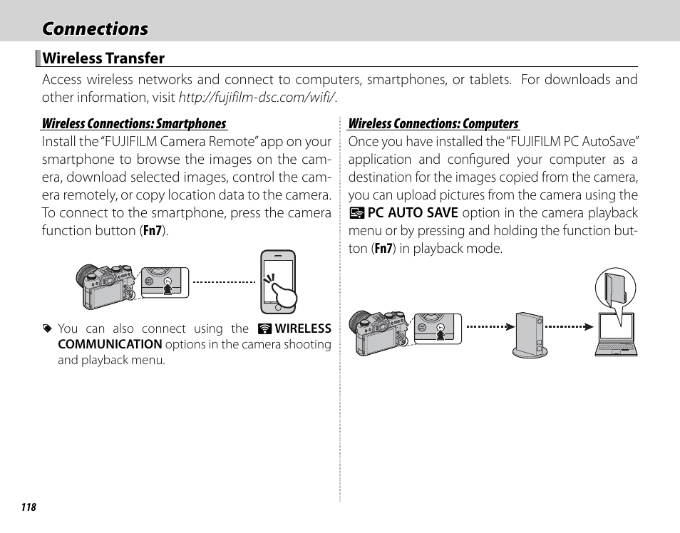 Connections | FujiFilm X-T10 User Manual | Page 134 / 176