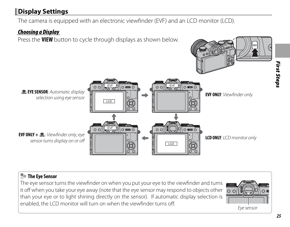 Display settings | FujiFilm X-T10 User Manual | Page 41 / 176