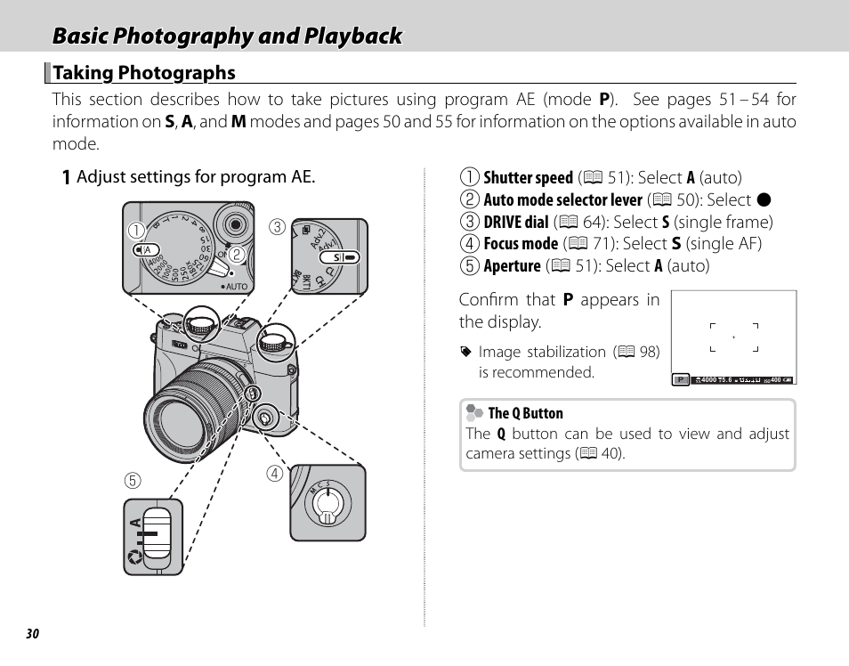 Basic photography and playback | FujiFilm X-T10 User Manual | Page 46 / 176