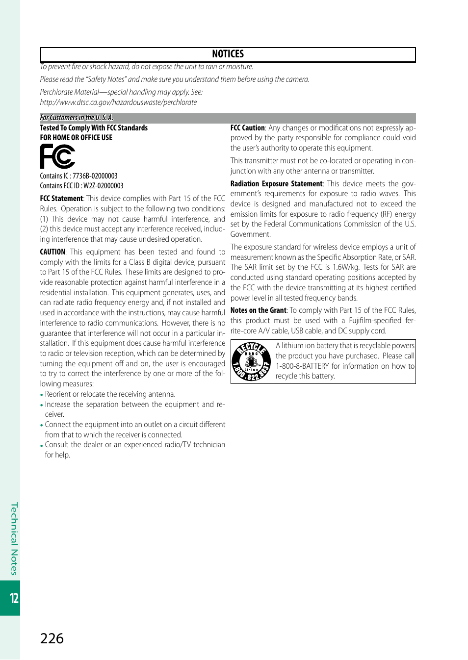 Notices | FujiFilm GFX 50S User Manual | Page 244 / 268