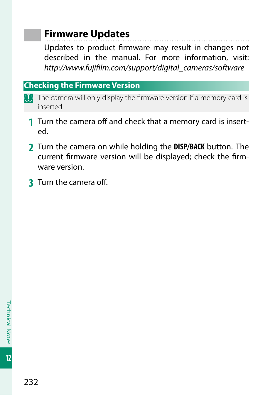 Firmware updates | FujiFilm GFX 50S User Manual | Page 250 / 268