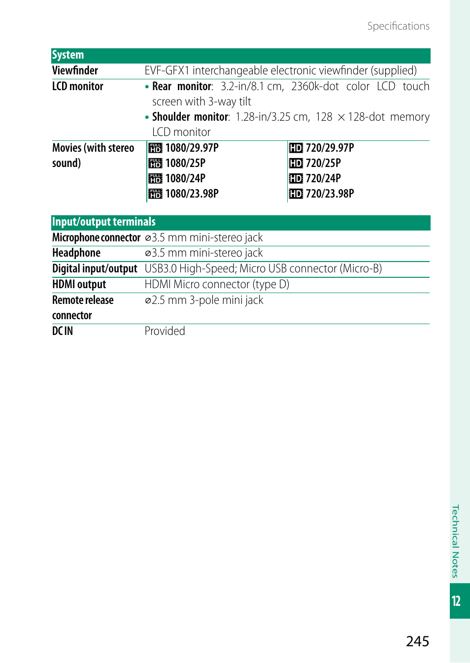 FujiFilm GFX 50S User Manual | Page 263 / 268