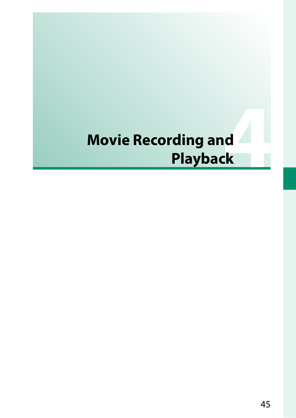 Movie recording and playback | FujiFilm GFX 50S User Manual | Page 63 / 268