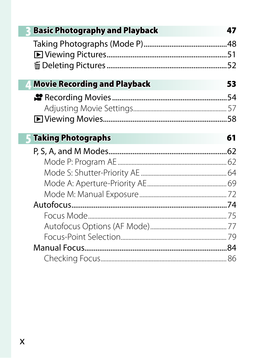 FujiFilm X-T2 User Manual | Page 10 / 368