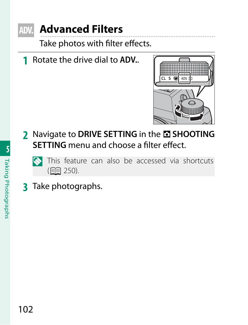 Advanced filters | FujiFilm X-T2 User Manual | Page 124 / 368