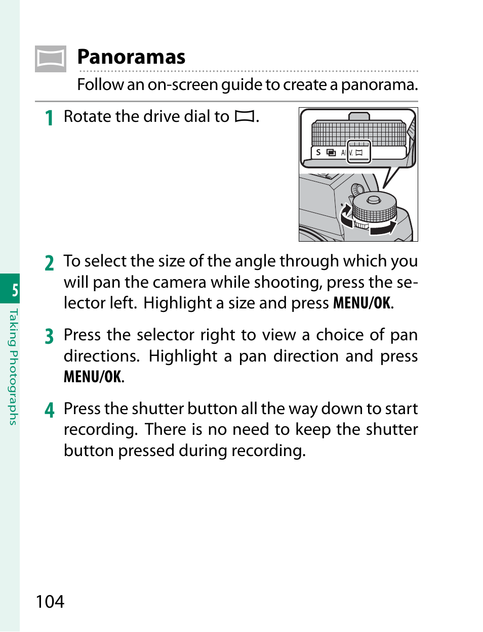 Panoramas | FujiFilm X-T2 User Manual | Page 126 / 368