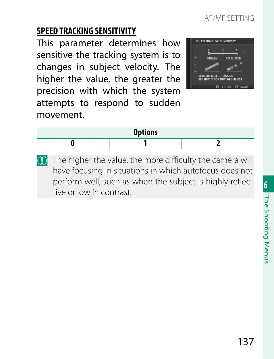 Options, Options 0 1 2 | FujiFilm X-T2 User Manual | Page 159 / 368