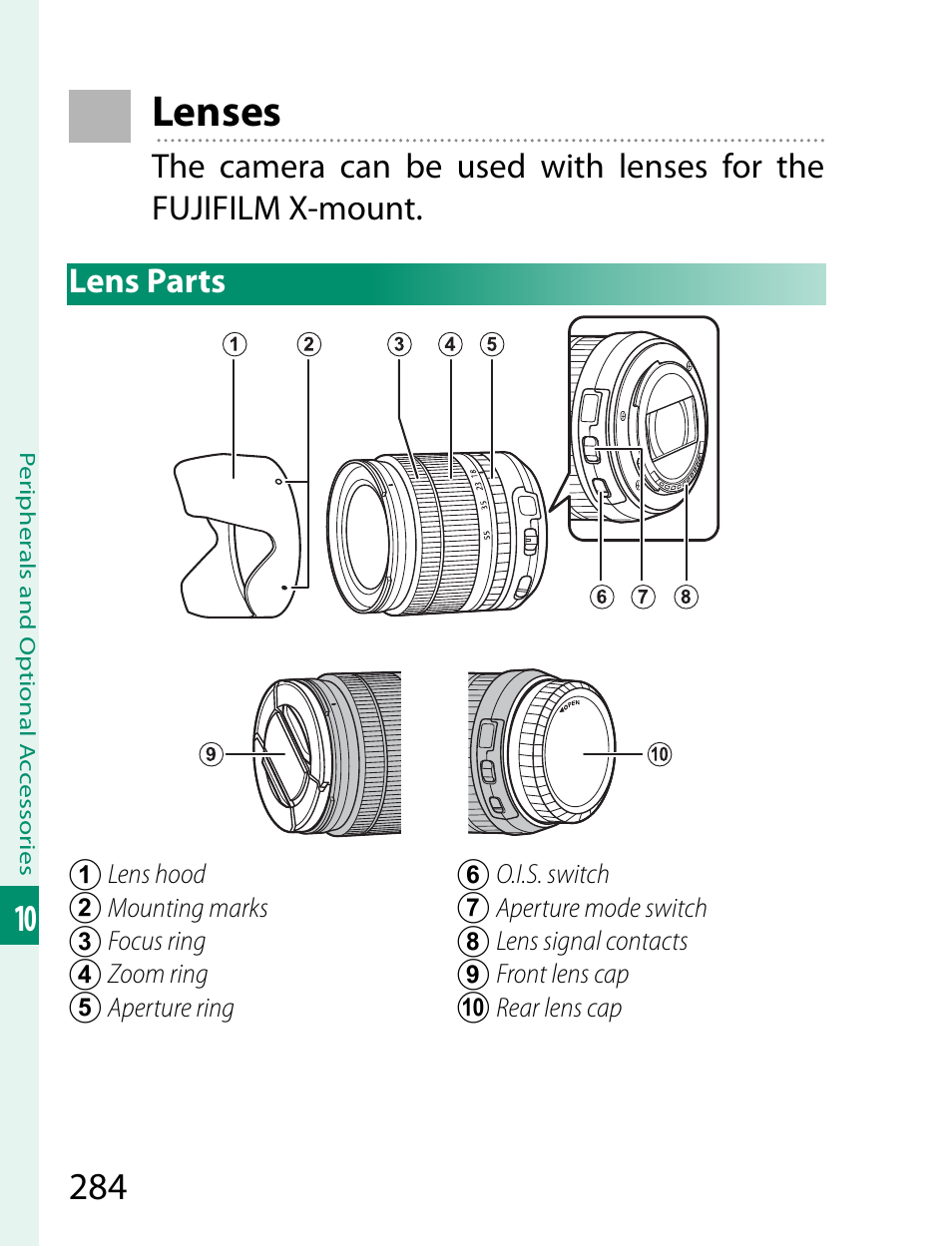Lenses | FujiFilm X-T2 User Manual | Page 306 / 368