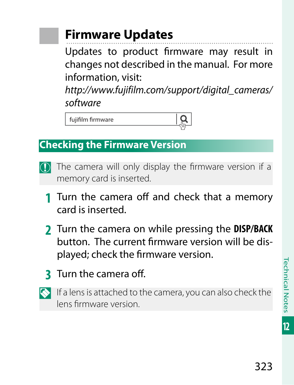 Firmware updates | FujiFilm X-T2 User Manual | Page 345 / 368