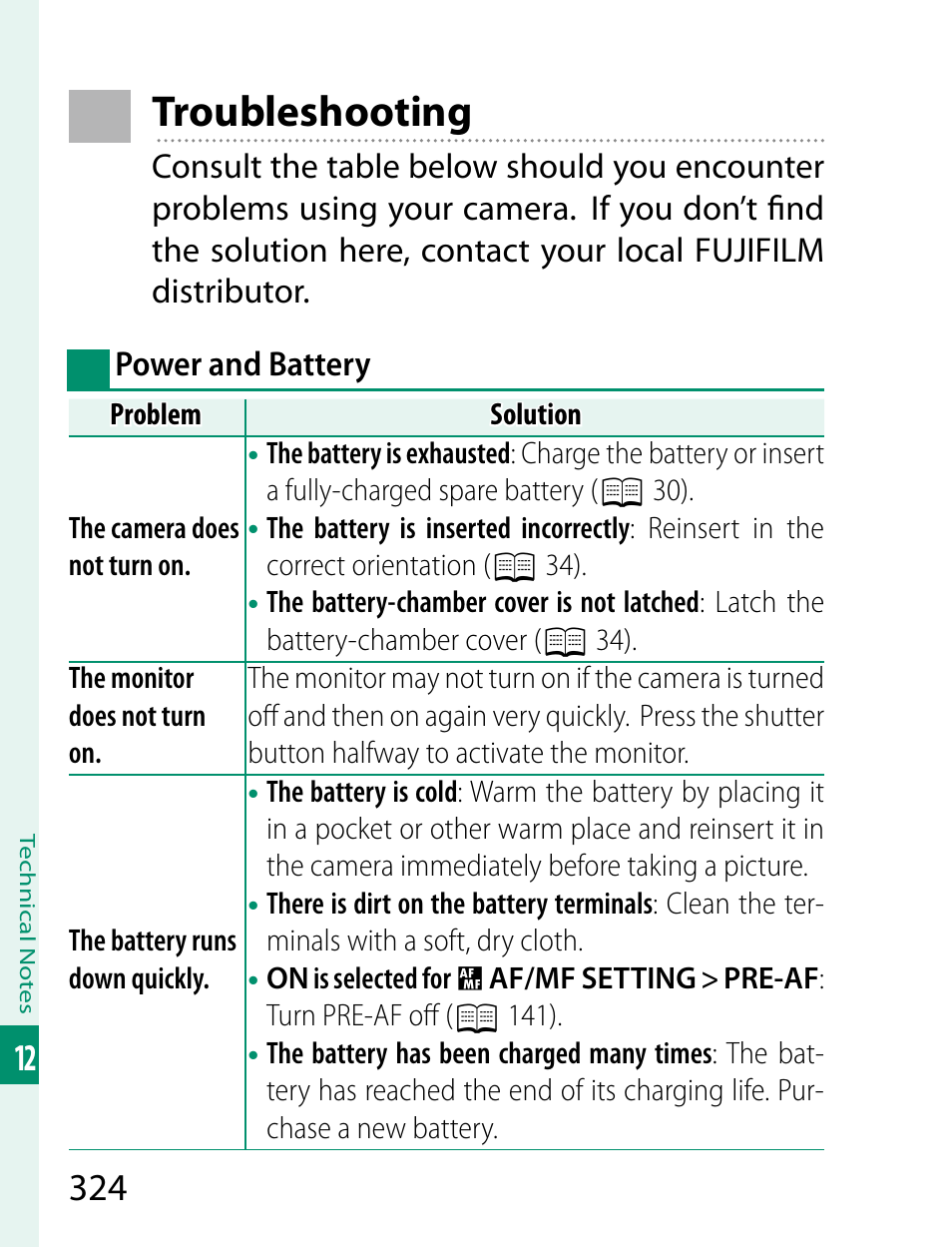 Troubleshooting | FujiFilm X-T2 User Manual | Page 346 / 368