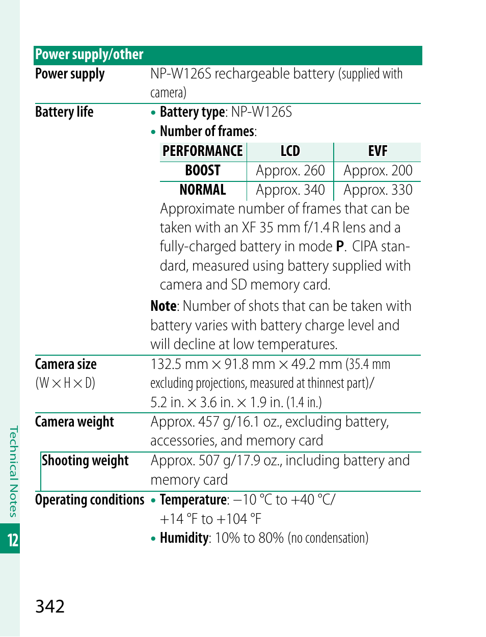 FujiFilm X-T2 User Manual | Page 364 / 368