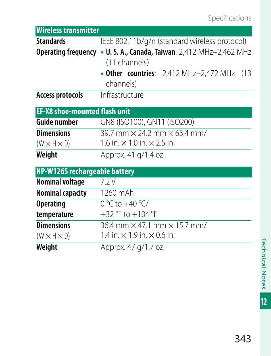 FujiFilm X-T2 User Manual | Page 365 / 368