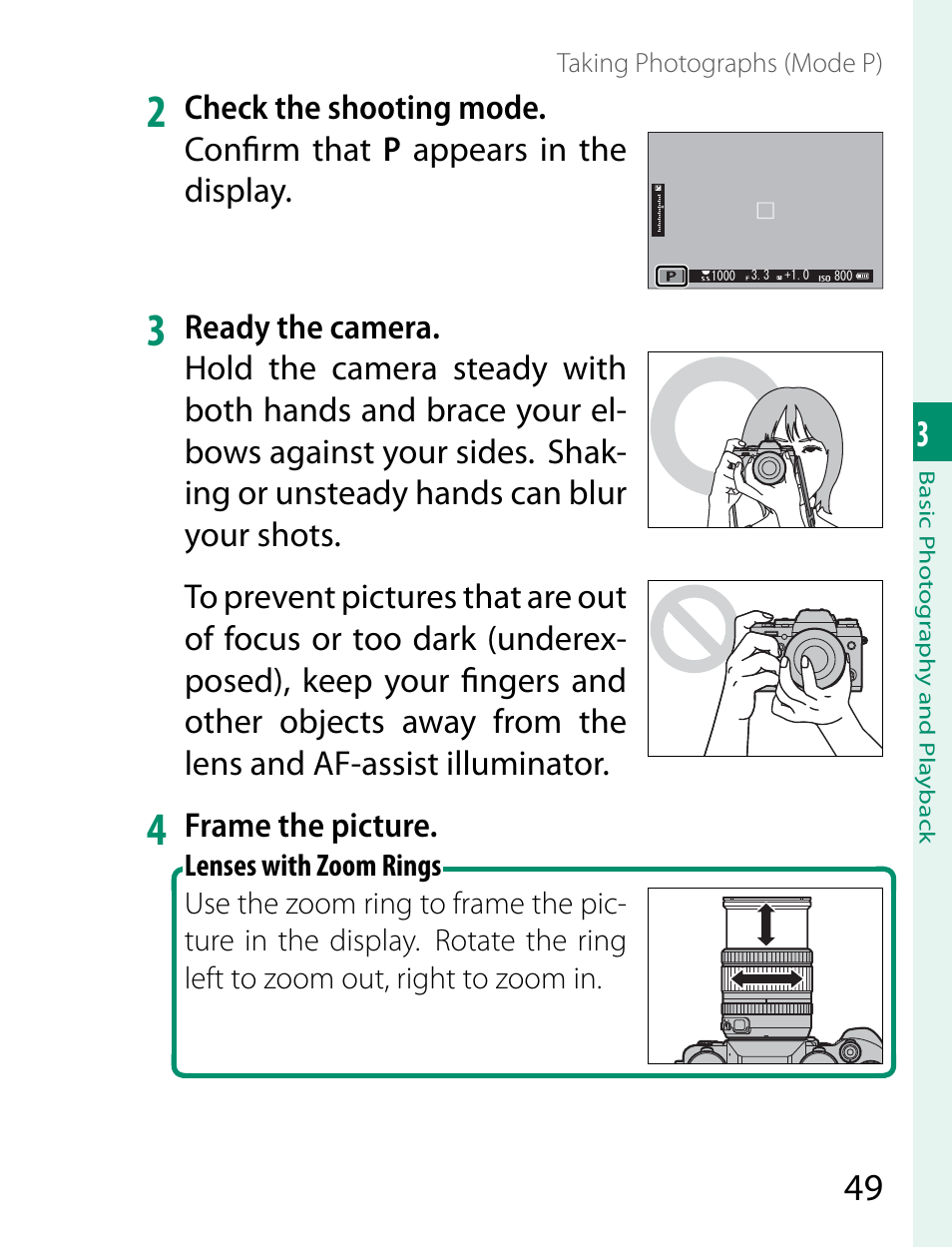 Frame the picture | FujiFilm X-T2 User Manual | Page 71 / 368