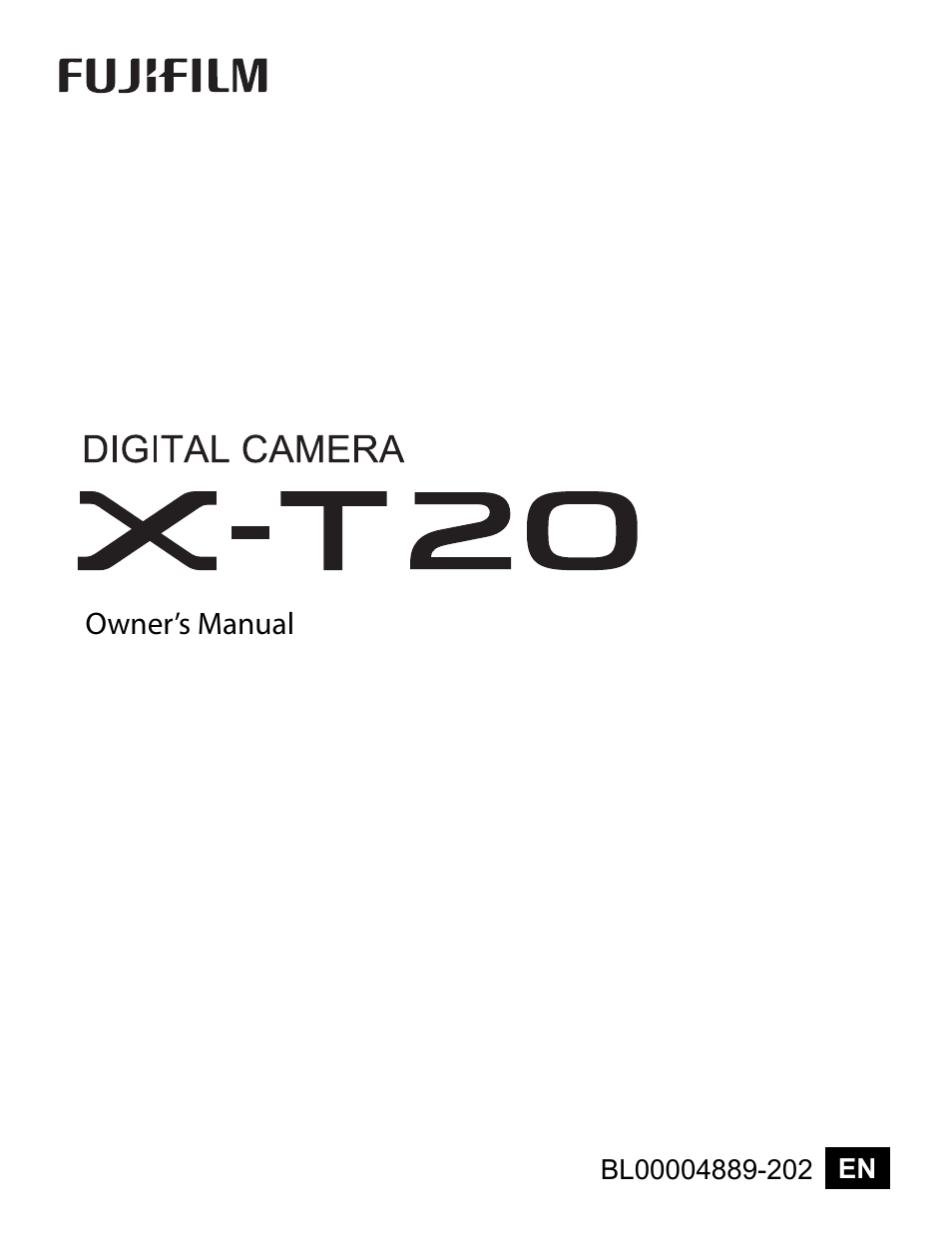 FujiFilm X-T20 User Manual | 356 pages