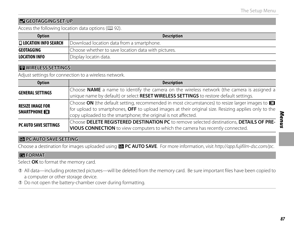FujiFilm X-M1 User Manual | Page 103 / 148