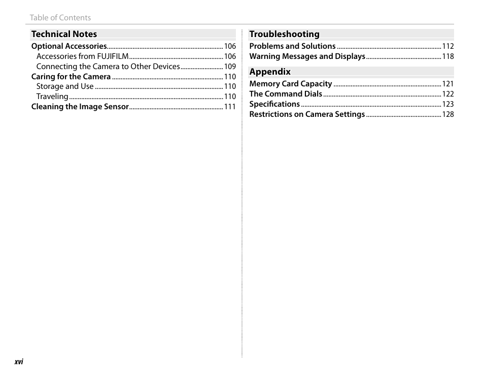 FujiFilm X-M1 User Manual | Page 16 / 148