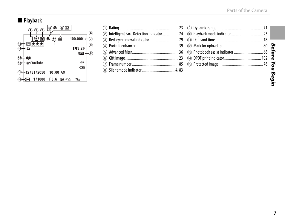 Playback | FujiFilm X-M1 User Manual | Page 23 / 148