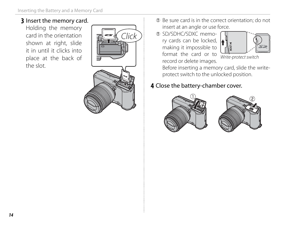 Click | FujiFilm X-M1 User Manual | Page 30 / 148