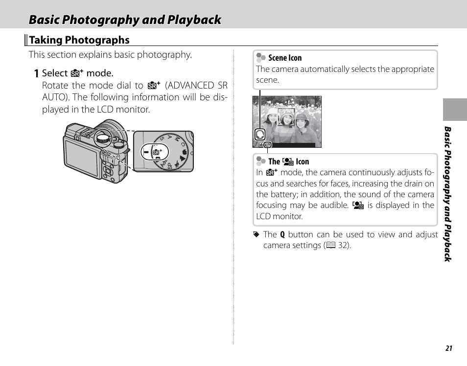 Basic photography and playback | FujiFilm X-M1 User Manual | Page 37 / 148