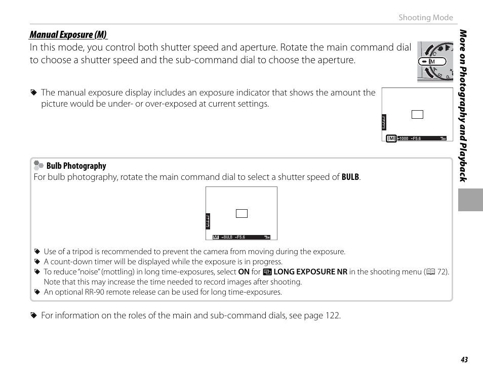 Bulb photography, Shooting mode | FujiFilm X-M1 User Manual | Page 59 / 148