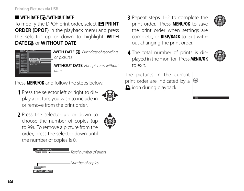 Press menu/ok and follow the steps below | FujiFilm X-T1 User Manual | Page 122 / 152