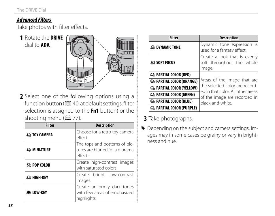 FujiFilm X-T1 User Manual | Page 74 / 152