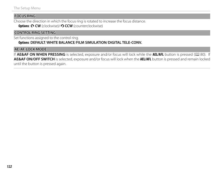 FujiFilm X100F User Manual | Page 138 / 188