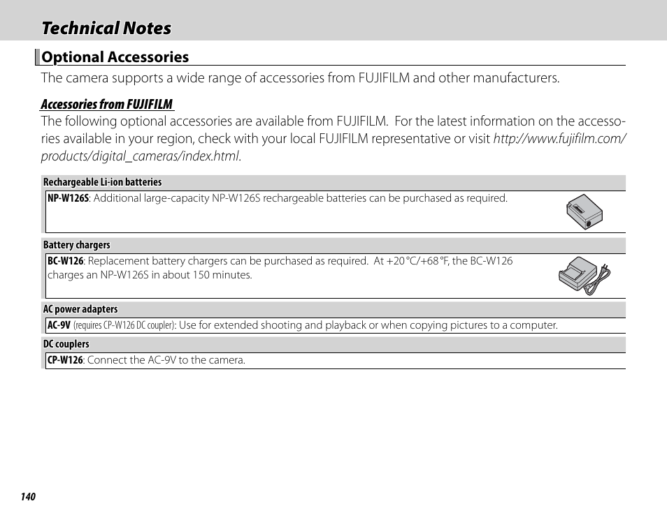 Optional accessories | FujiFilm X100F User Manual | Page 156 / 188