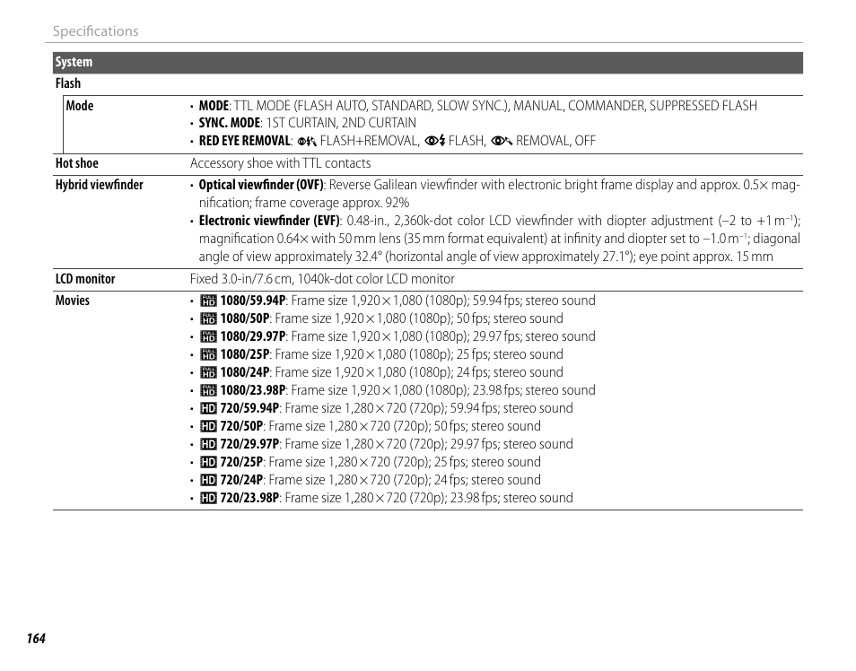 FujiFilm X100F User Manual | Page 180 / 188