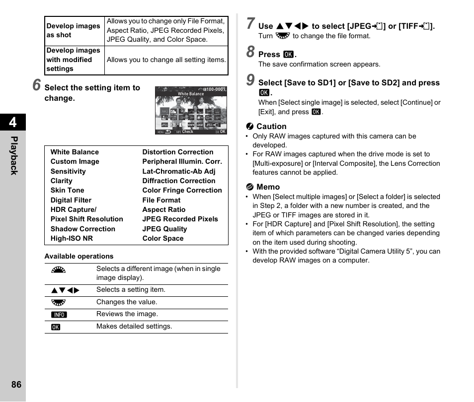 P.86) | Ricoh Pentax К-1 User Manual | Page 88 / 140