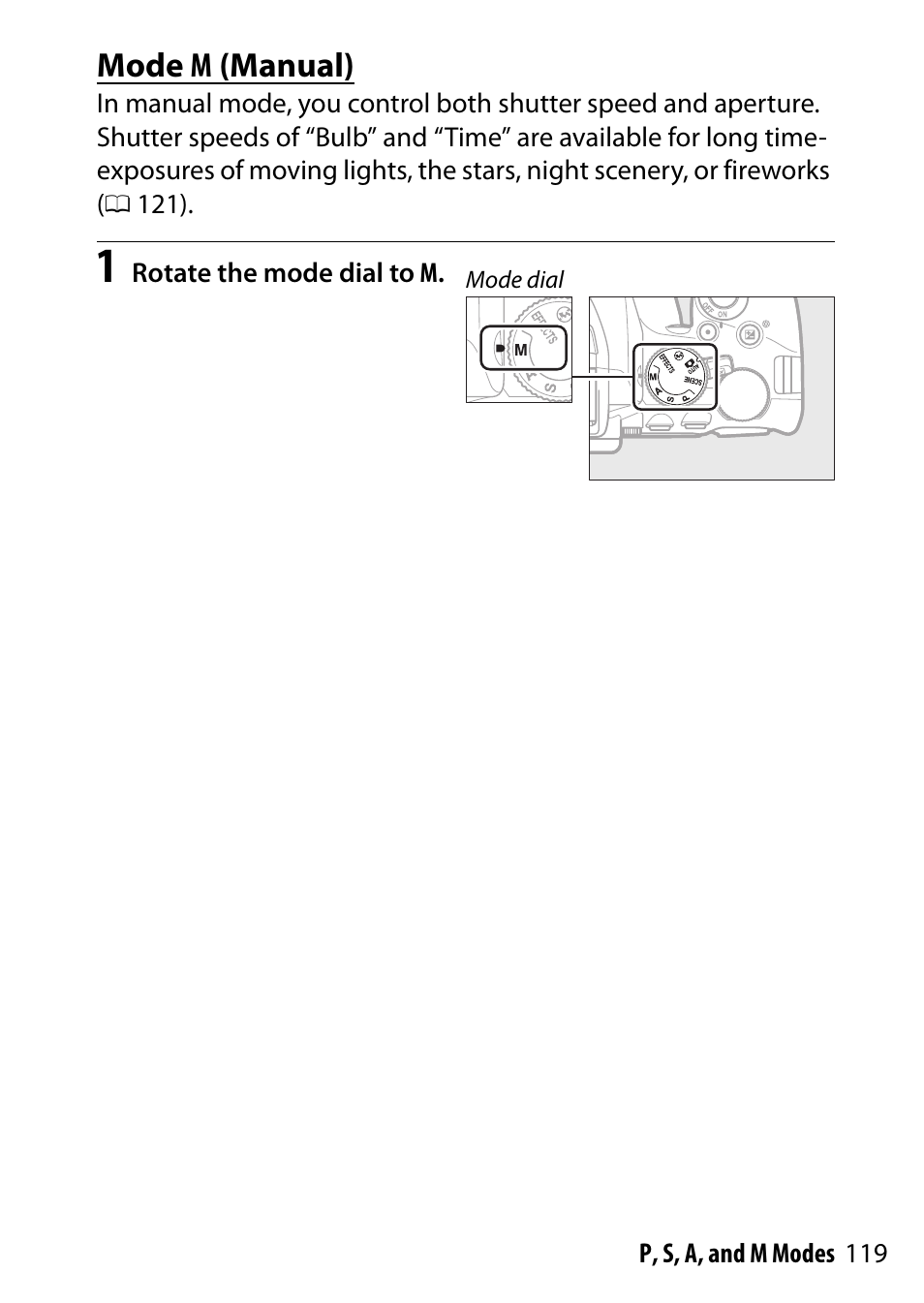 Mode m (manual) | Nikon D5500 User Manual | Page 143 / 436