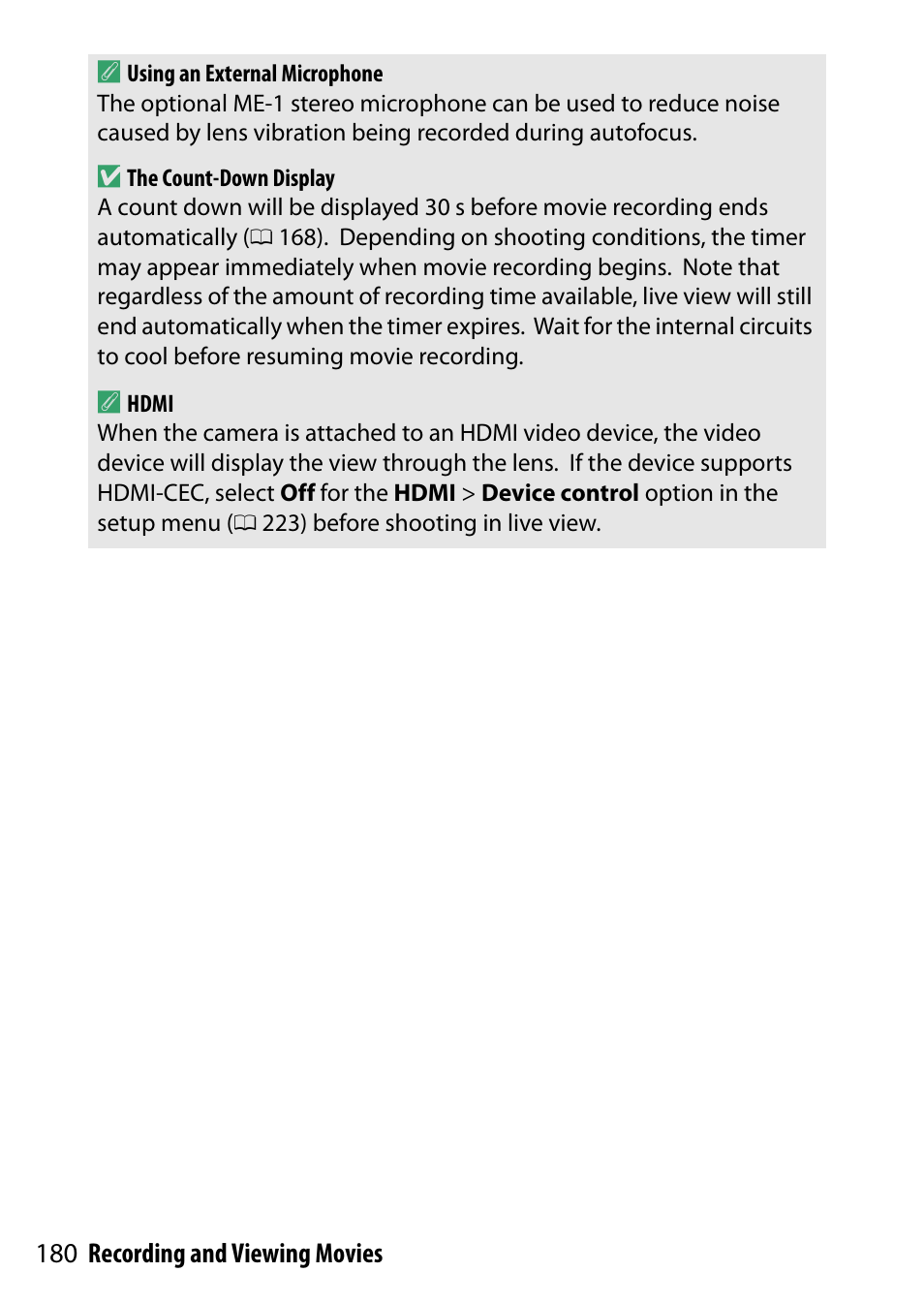 0 180, 333) on or off | Nikon D5500 User Manual | Page 204 / 436