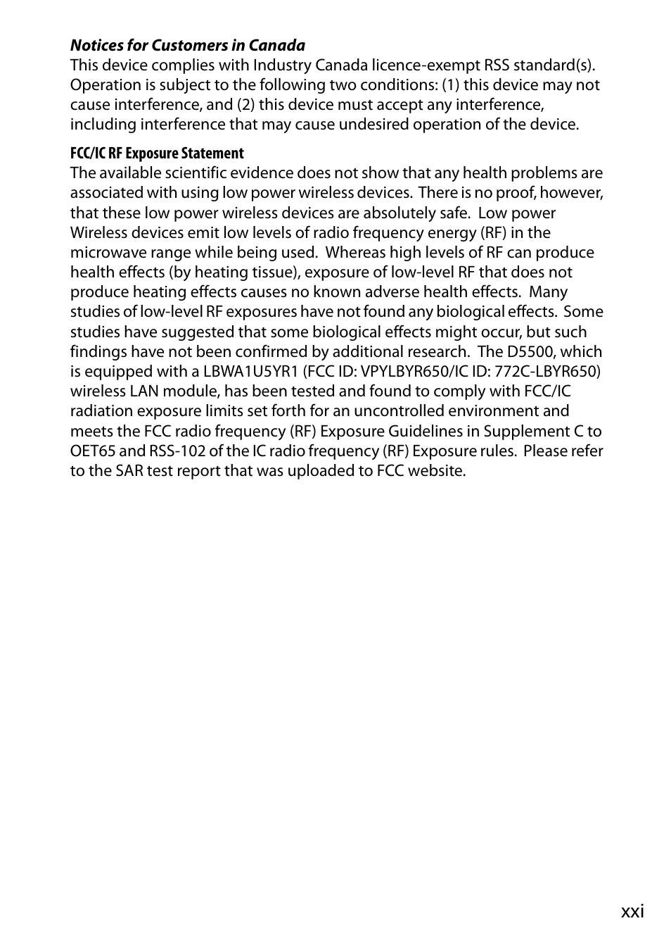 Nikon D5500 User Manual | Page 23 / 436