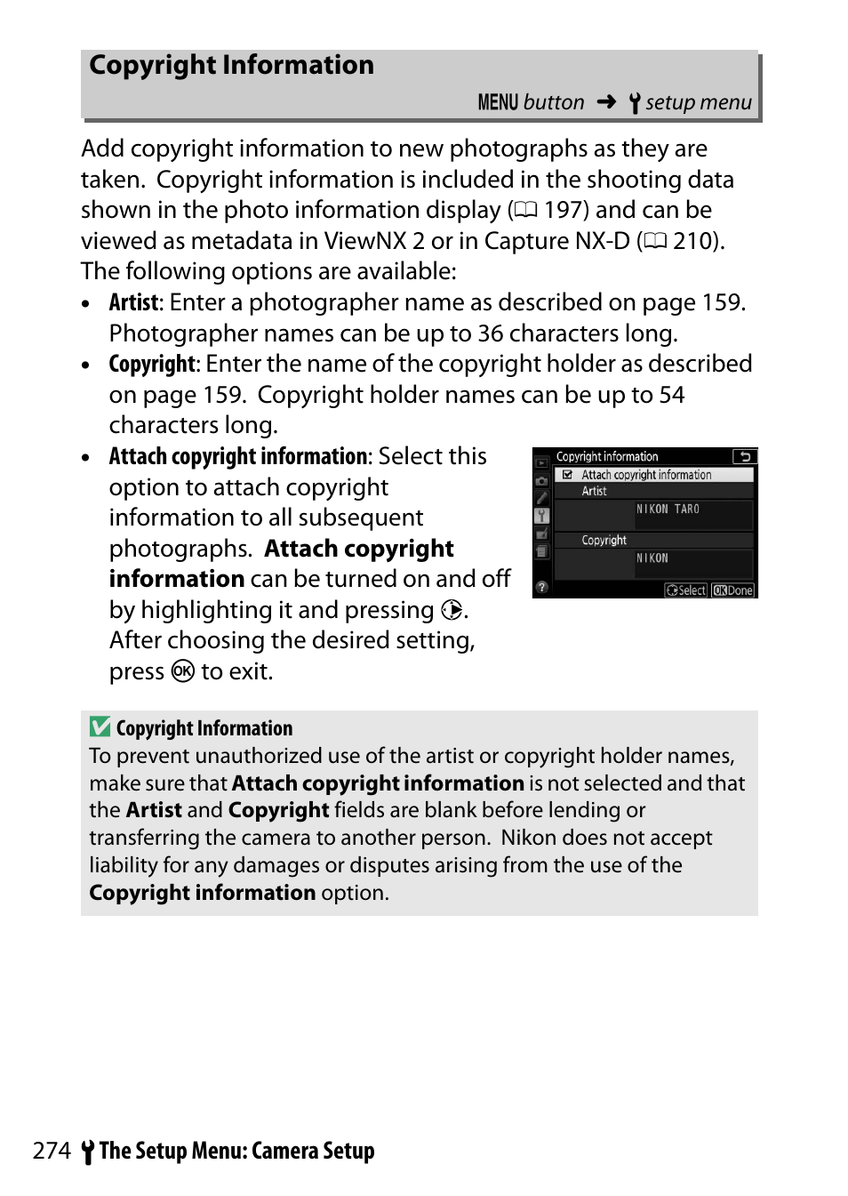 Copyright information | Nikon D5500 User Manual | Page 298 / 436