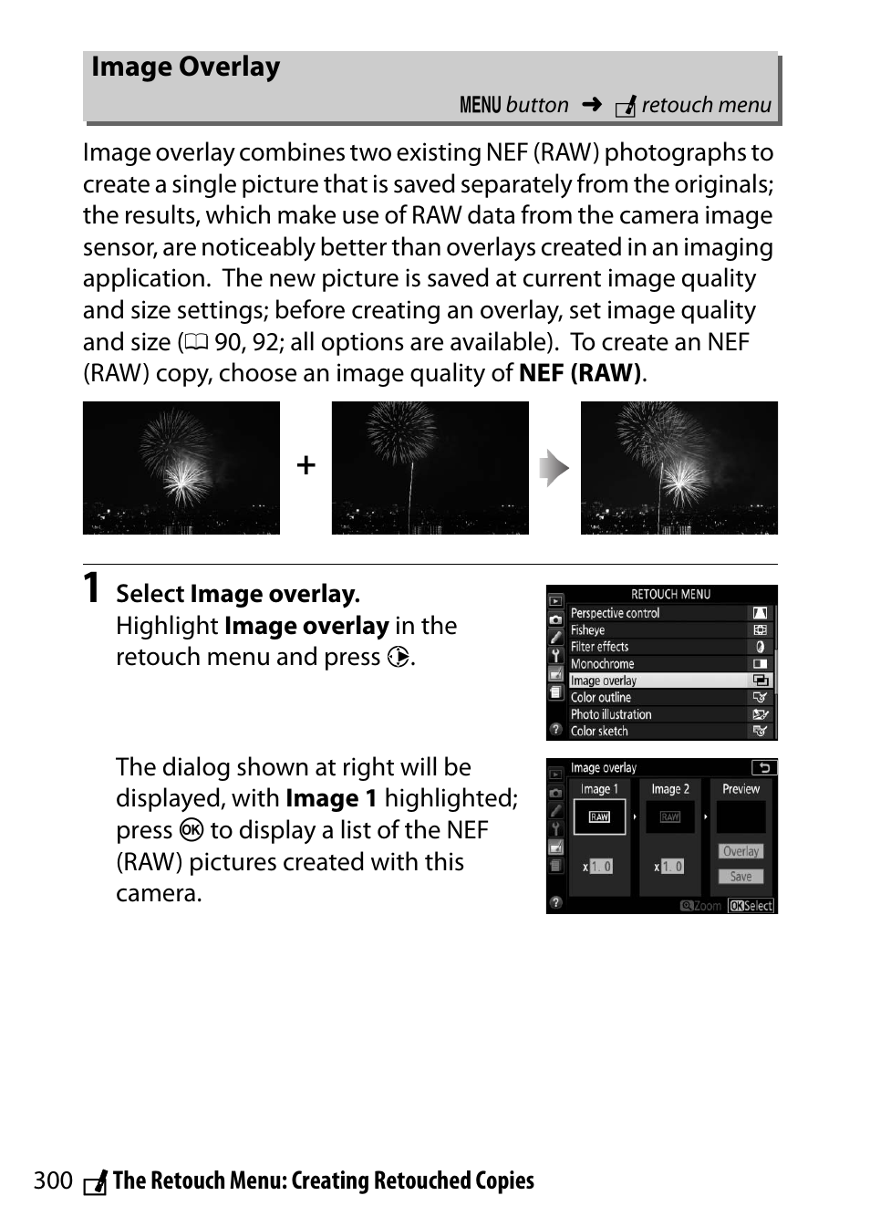 Image overlay, 0 300), and | Nikon D5500 User Manual | Page 324 / 436